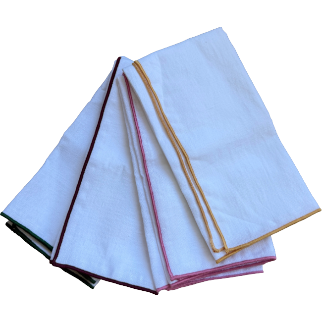 Colored border napkin