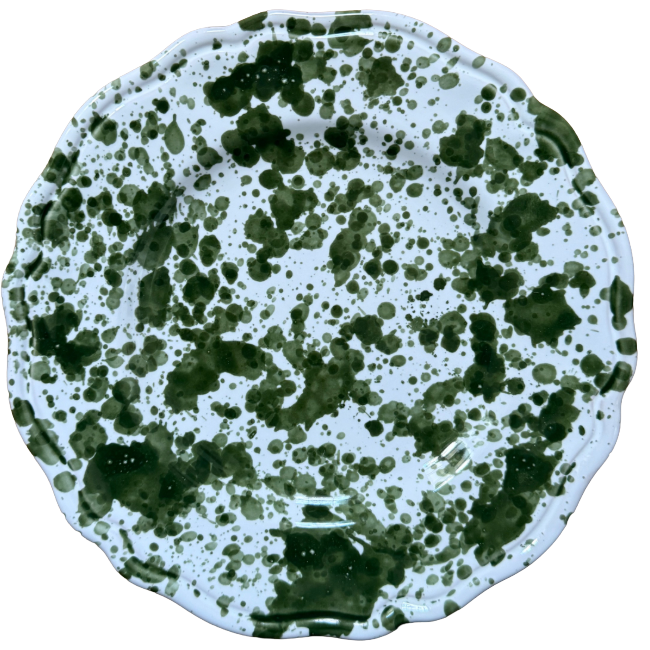 20 cm Points Plate Green