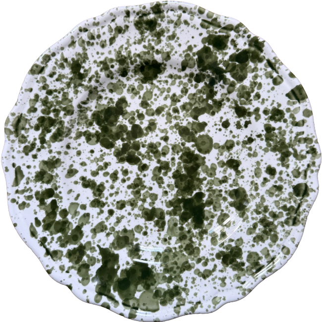 25 cm Green Points Plate