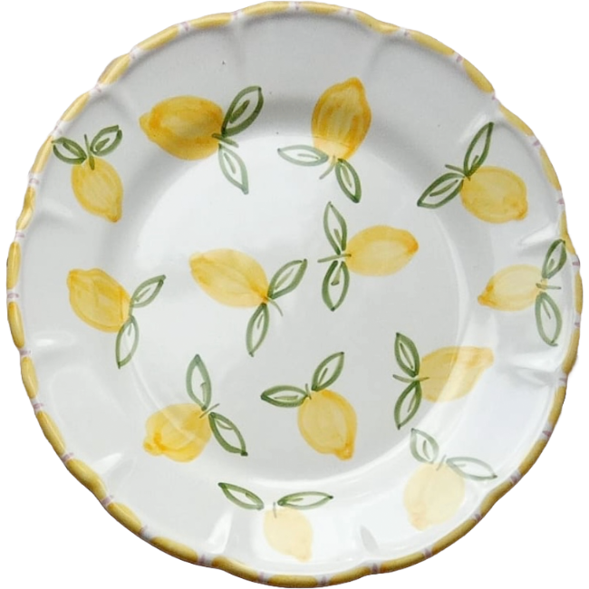 Assiette 25 cm Citrons POPOLO x BONTON