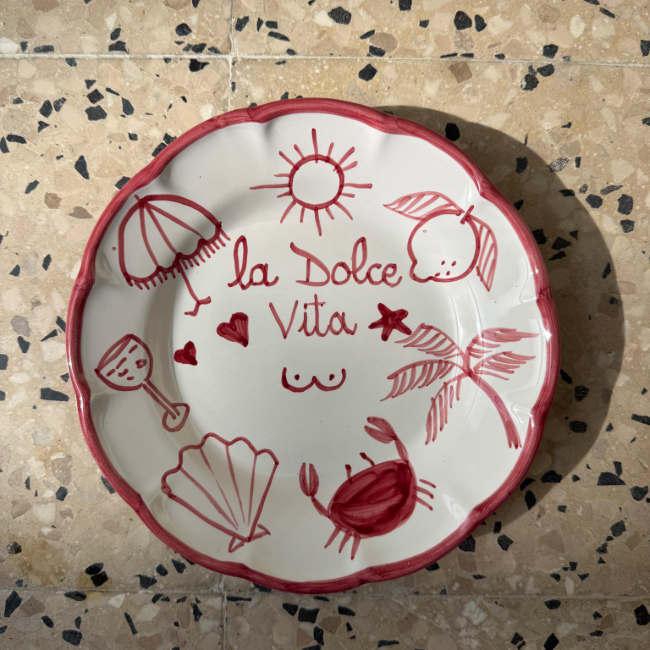 Assiette Dolce Vita Rose 25 cm