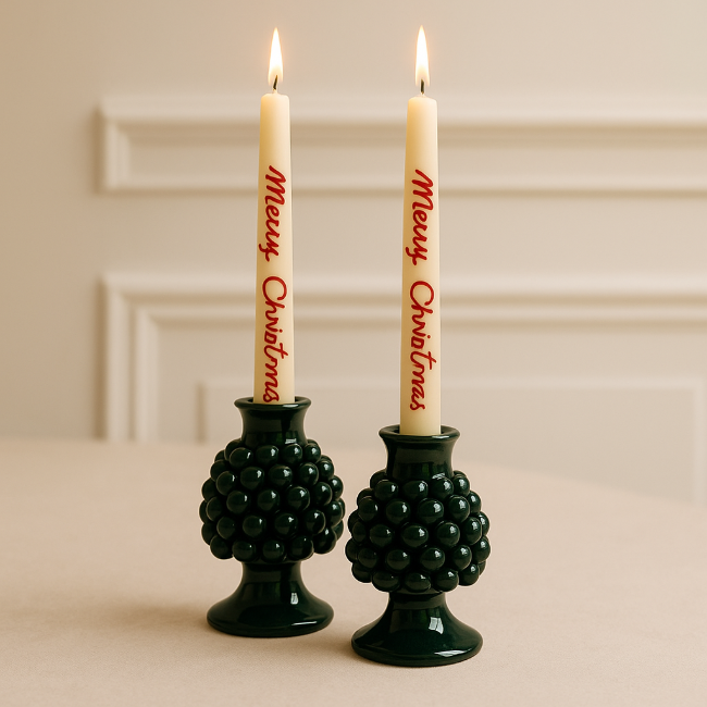 Bougeoir Pigna Vert  - Moyen