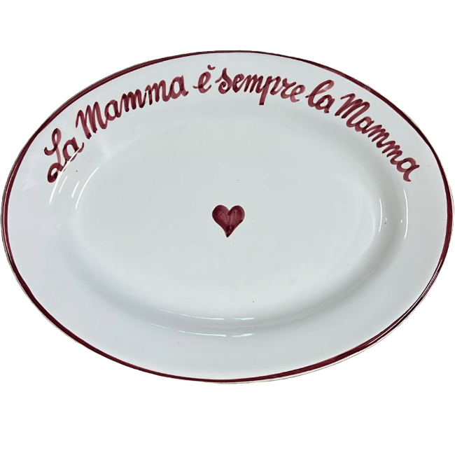 Plat Ovale 30cm - La Mamma Sara Sempre La Mamma