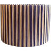 Abat-Jour Rayures Bleu en Raphia