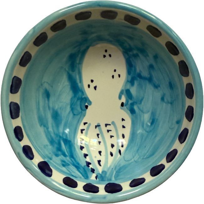 Bol Amalfi 11 cm Poulpe Turquoise