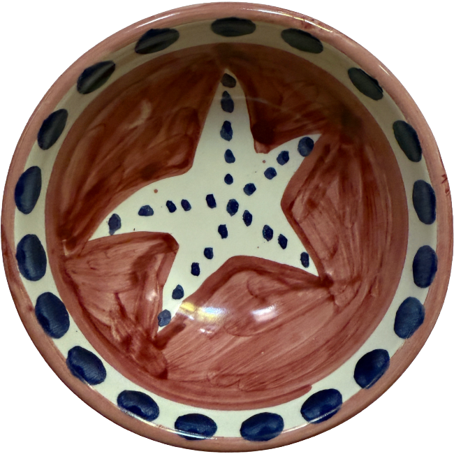 Bol Amalfi 11 cm Etoile de mer Rouge