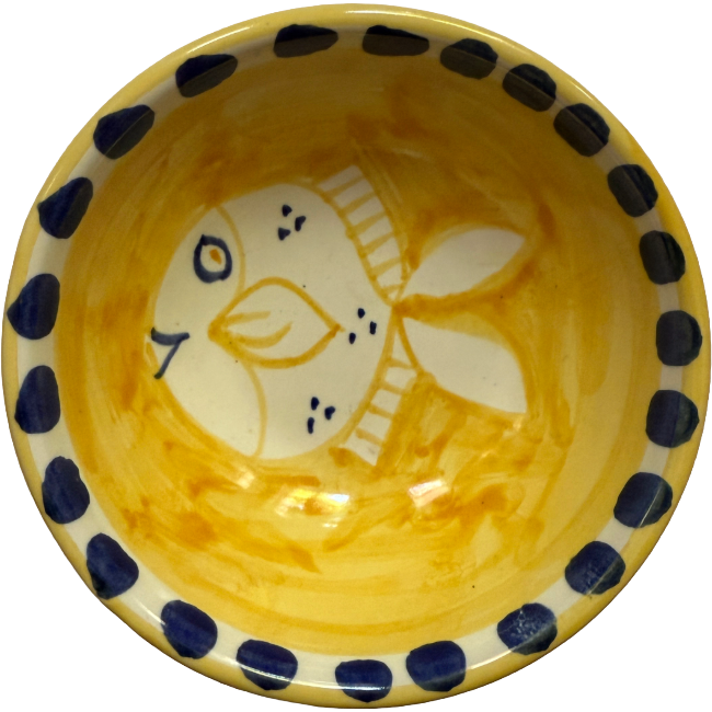 Bol Amalfi 11cm Poisson Jaune