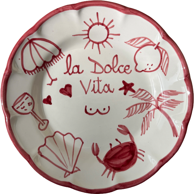 Assiette Dolce Vita Rose 25 cm