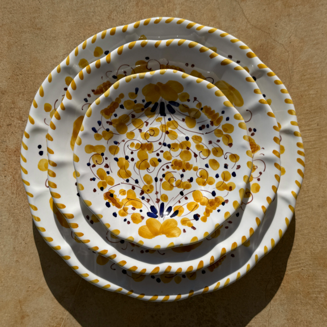 Assiette Deruta 16 cm Ocre