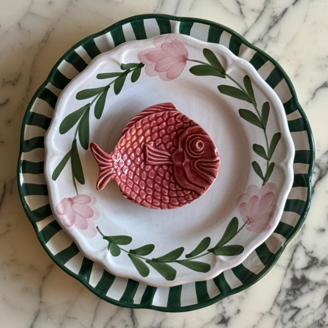 Mini plat poisson bordeaux 10,5cm