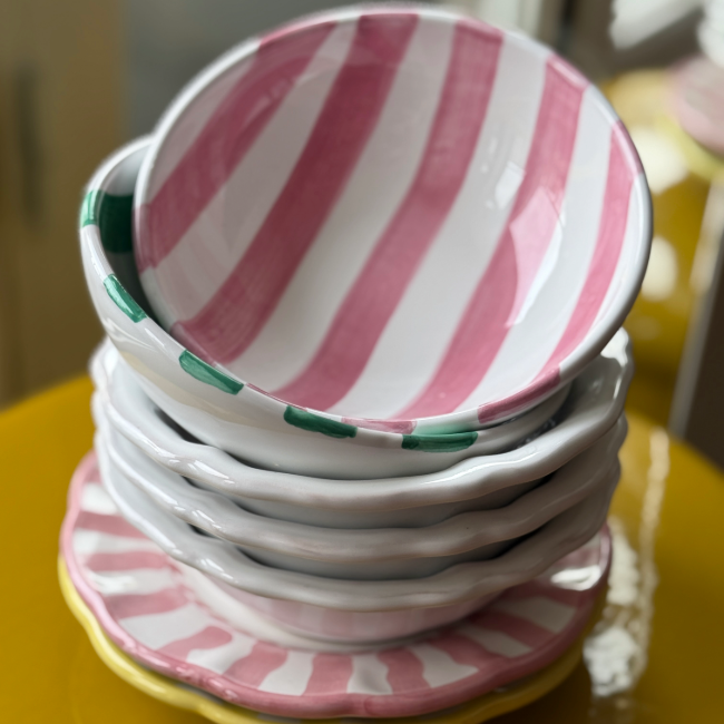 Bol 14 cm Rayure Ocre