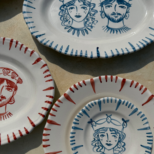 Re Di Sicilia Plate 20cm Man Lemon