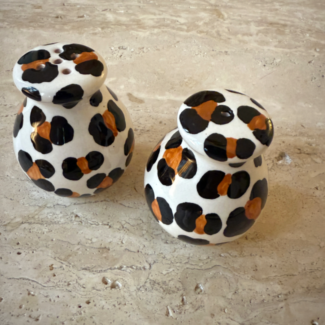 Leopard Salt Shakers