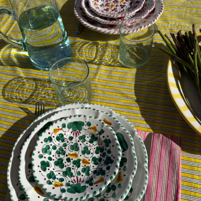 Deruta Plate 20 cm Green