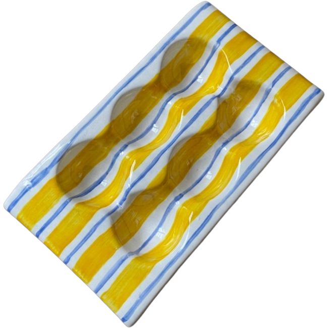 Yellow Stripes Egg Box