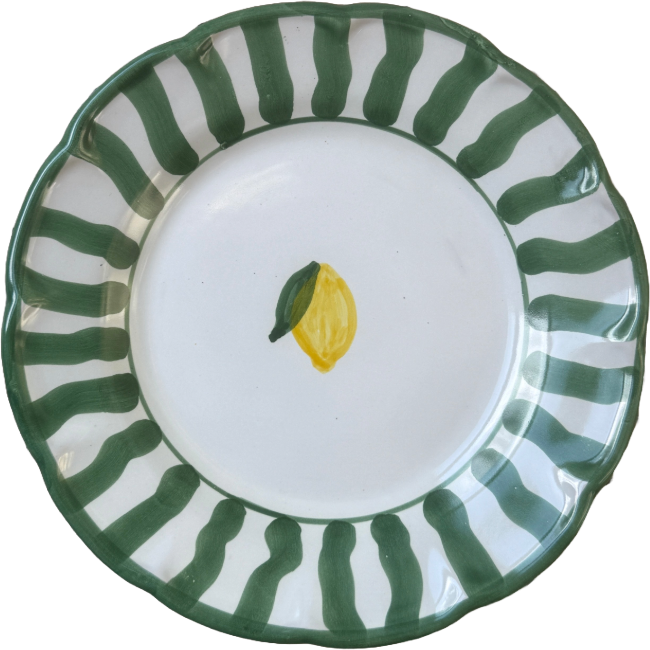 Assiette Capri 20 cm Verte