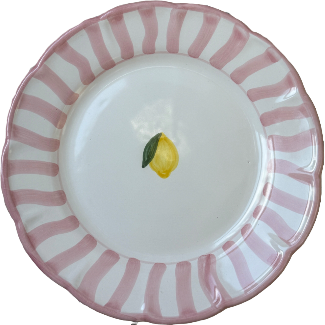 Capri Pink Plate 25 cm