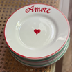 Set de 6 Assiettes  La Famiglia - 20 cm