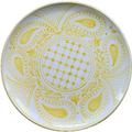 Grand Plat Bandana Rond Jaune