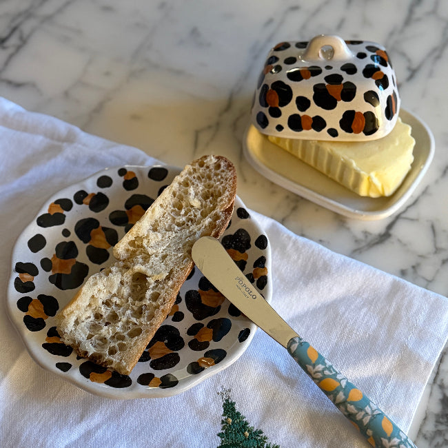 Mini Leopardo Butter Dish