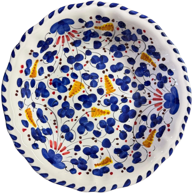 Bol Deruta 22 cm Bleu – Céramique Artisanale Italienne