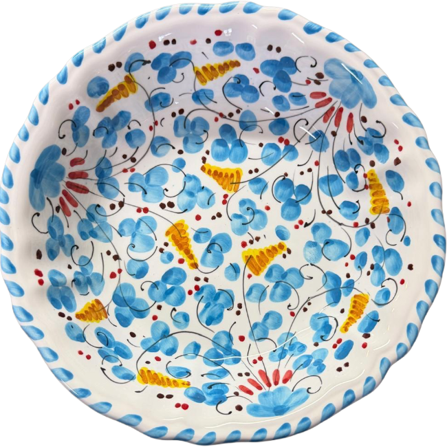 Bol Deruta 22 cm Turquoise – Céramique Artisanale Italienne