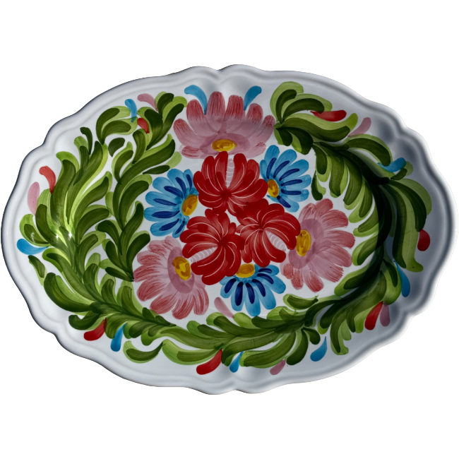 Campo Oval Plate 32cm Red