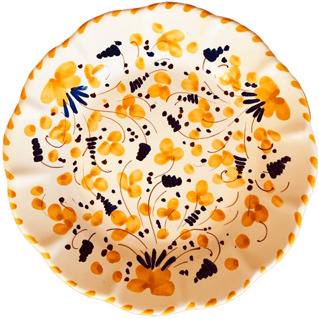 Assiette Deruta 25 cm Ocre