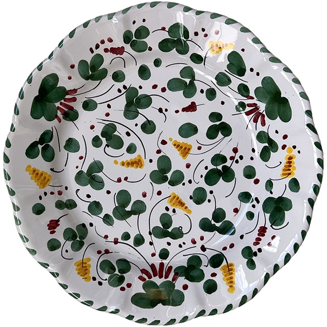 Assiette Deruta 25 cm Verte