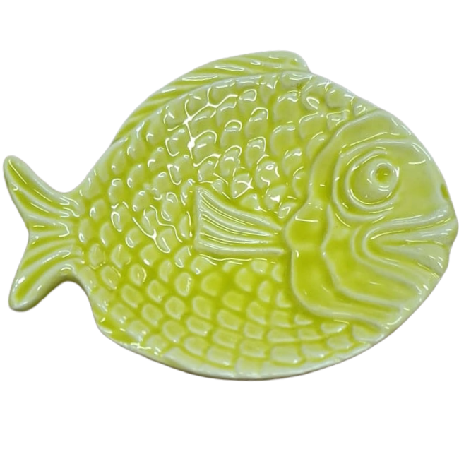 Mini plat poisson jaune 10,5cm