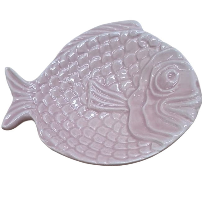 Mini plat poisson rose 10,5cm