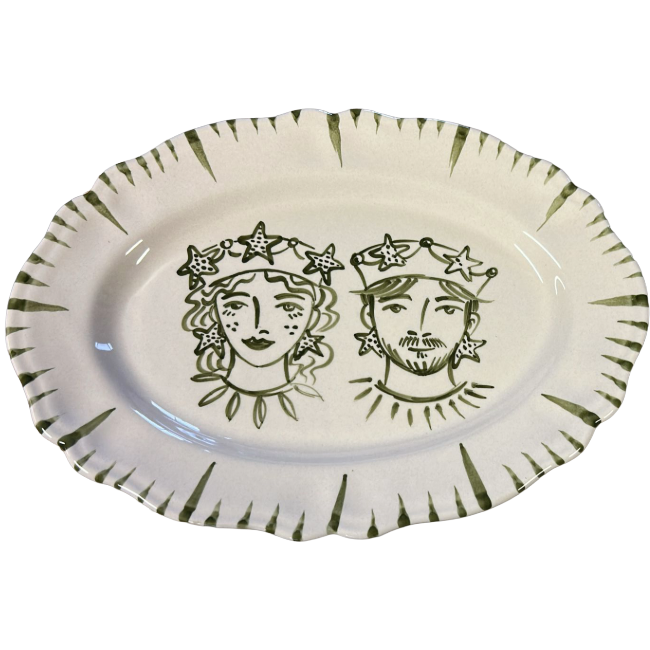 Plat Ovale 32cm Rei Étoile de mer