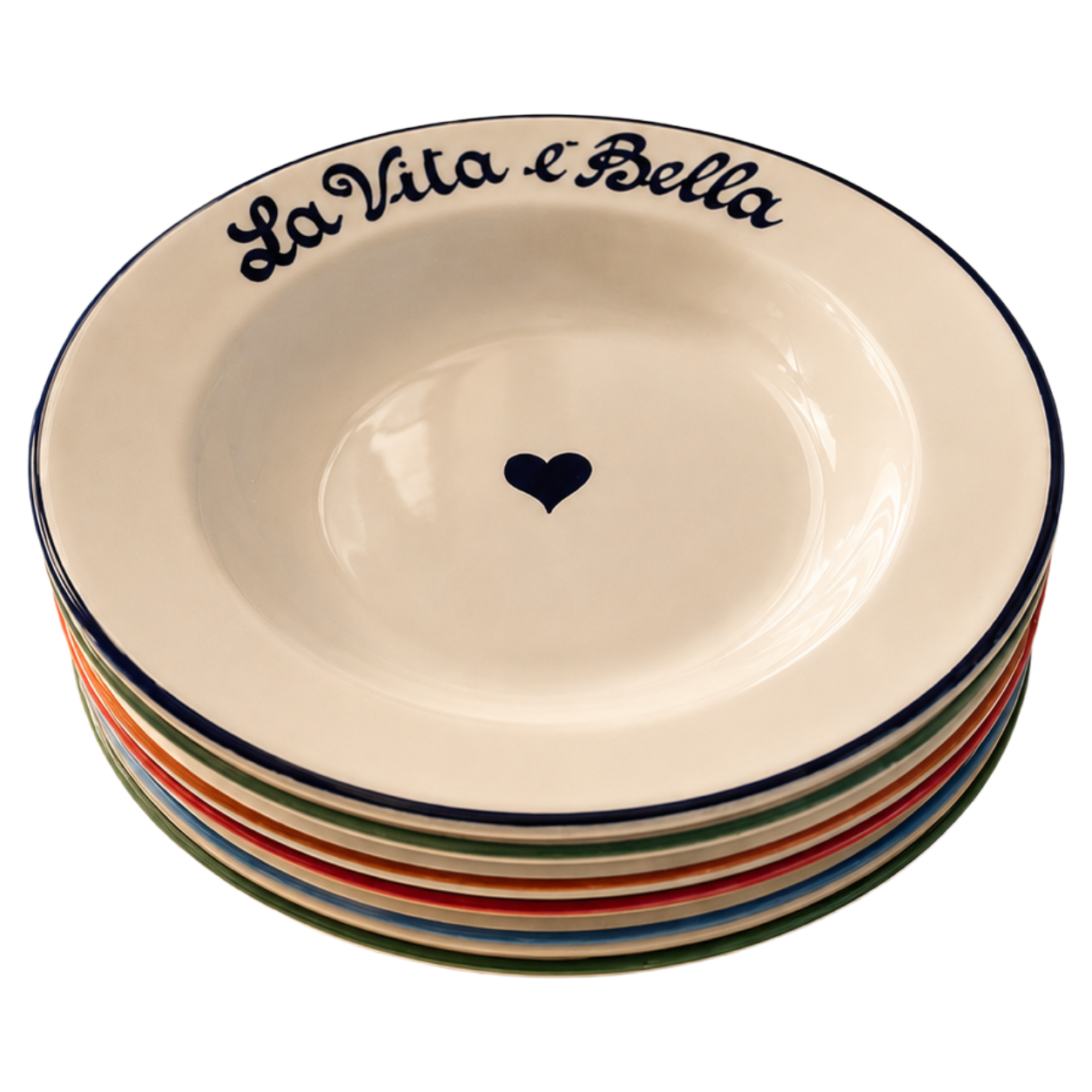 popolo pasta assiette creuse message italien 