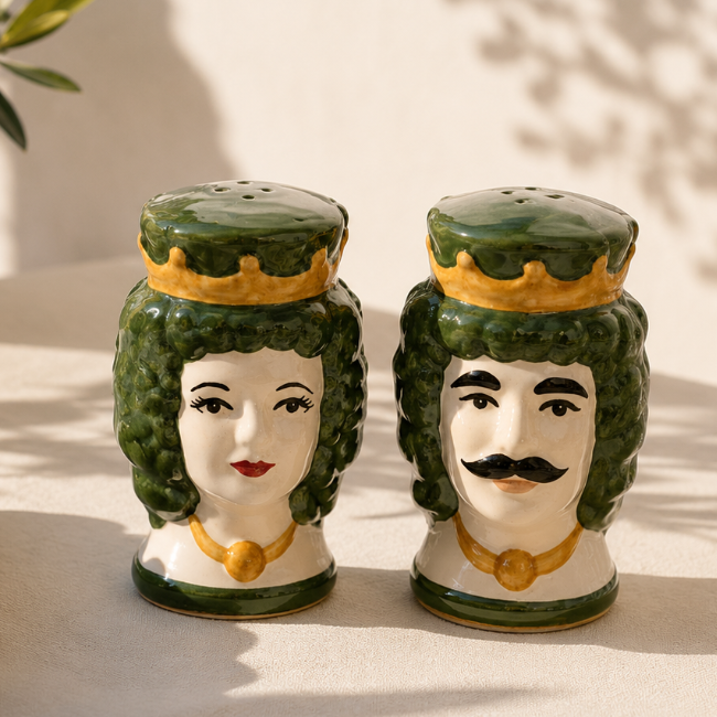 Green Sicilian Salt & Pepper