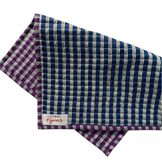 Set de Table Rayé Bleu et Violet