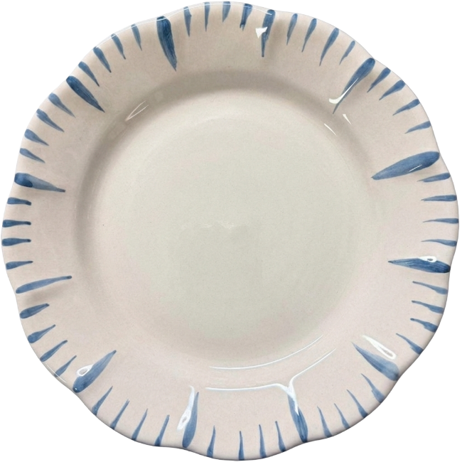 Assiette Re Di Sicilia 25cm Contour Bleu