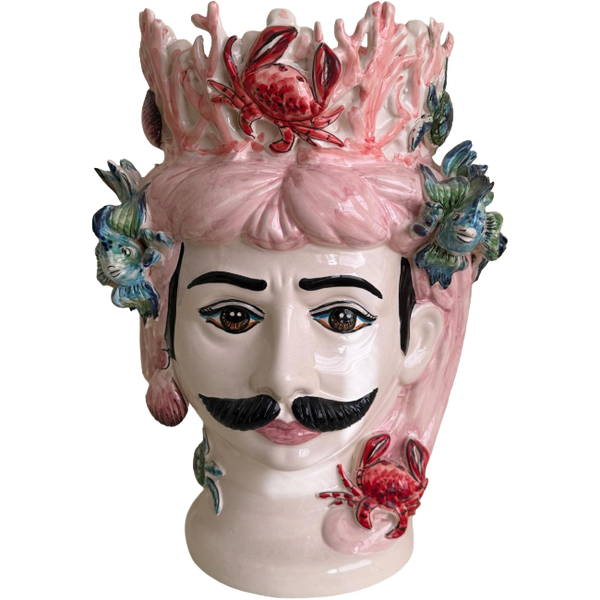 Large Sicilian Mare Vase for Men  